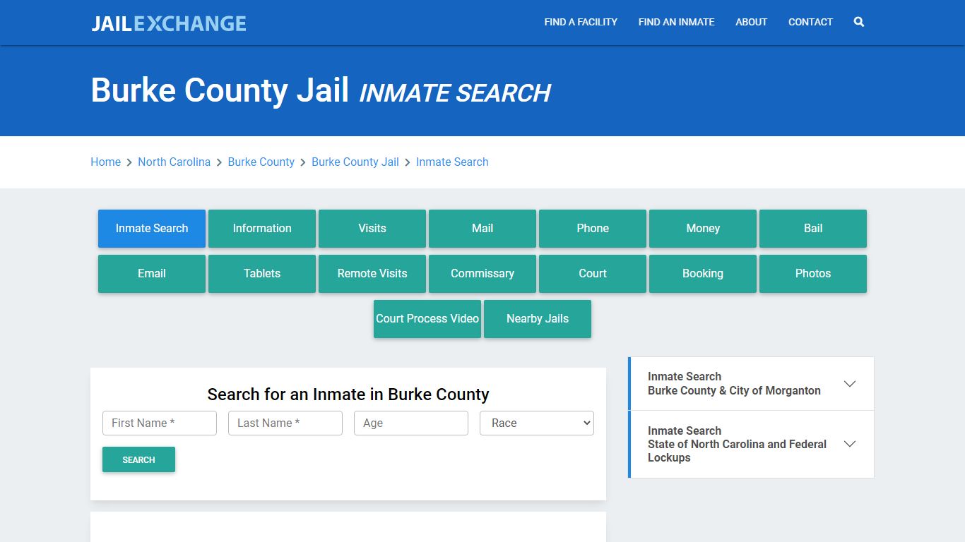 Burke County Jail, NC Inmate Search: Roster & Mugshots